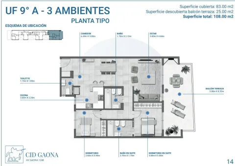 Departamento 3 amb a estrenar en Caballito — foto 2